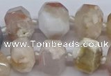 CAA1116 15.5 inches 13*18mm - 15*20mm faceted nuggets sakura agate beads