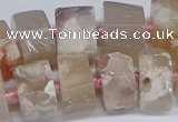 CAA1118 15.5 inches 8*12mm - 15*20mm nuggets sakura agate beads