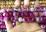 CAA1564 15.5 inches 12mm round banded agate beads wholesale