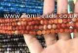CAA1566 15.5 inches 4mm round banded agate beads wholesale