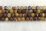 CAA1863 15.5 inches 10mm round banded agate gemstone beads
