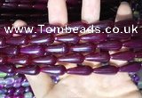 CAA2054 15.5 inches 8*20mm teardrop agate beads wholesale