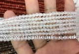 CAA3260 15 inches 4mm faceted round agate beads wholesale