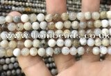 CAA3582 15.5 inches 6mm round ocean fossil agate beads wholesale