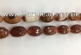 CAA3797 15*25mm - 18*28mm faceted rice agate druzy geode beads