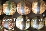 CAA3875 15 inches 8mm round tibetan agate beads wholesale
