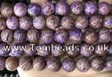 CAA4006 15.5 inches 16mm round purple crazy lace agate beads