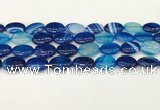 CAA4666 15.5 inches 13*18mm oval banded agate beads wholesale
