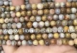 CAA4934 15.5 inches 6mm round yellow crazy lace agate beads wholesale