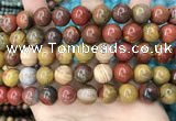 CAA5136 15.5 inches 12mm round red moss agate beads wholesale