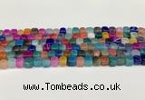 CAA5392 15.5 inches 6*7mm - 8*8mm nuggets agate gemstone beads