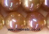 CAA5827 15 inches 10mm round AB-color agate beads