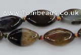CAA583 15.5 inches 12*19mm marquise dragon veins agate beads