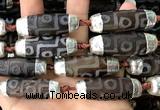 CAA5870 14*38mm - 16*43mm rice tibetan agate dzi beads