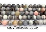 CAA6133 15 inches 10mm round Botswana agate beads wholesale