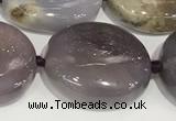 CAB1000 15.5 inches 15*20mm - 18*23mm nuggets purple agate gemstone beads