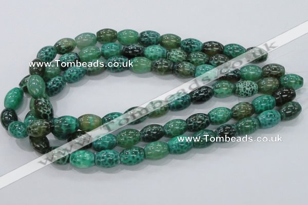 CAB51 15.5 inches 12*16mm egg-shaped peafowl agate gemstone beads