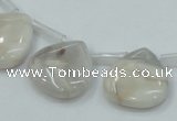 CAB924 20*20mm top-drilled teardrop natural crazy agate beads wholesale
