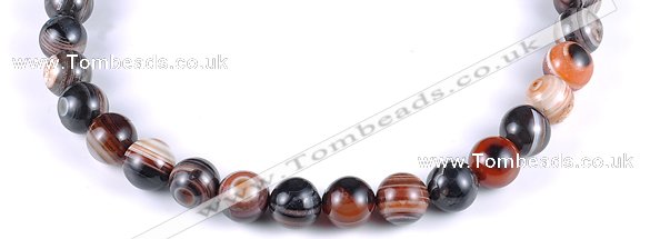 CAG148 13mm smooth round madagascar agate stone beads Wholesale
