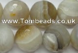CAG1818 15.5 inches 20mm faceted round Chinese botswana agate beads