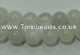 CAG4342 15.5 inches 8mm round white agate beads wholesale