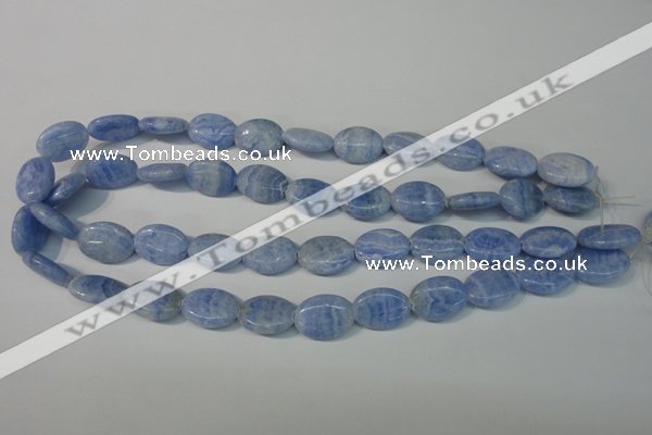 CAG4385 15.5 inches 13*18mm oval dyed blue lace agate beads
