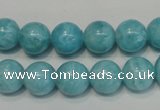 CAG4403 15.5 inches 10mm round dyed blue lace agate beads