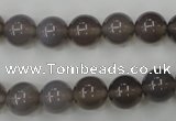 CAG4772 15 inches 10mm round grey agate beads wholesale