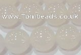 CAG6505 15.5 inches 14mm round Brazilian white agate beads