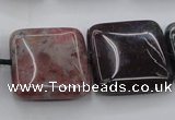 CAG6781 15.5 inches 18*18mm square Indian agate beads wholesale