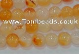 CAG7131 15.5 inches 6mm round red agate gemstone beads