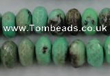 CAG7888 15.5 inches 10*14mm faceted rondelle grass agate beads