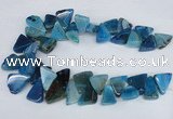CAG8544 Top drilled 15*20mm - 25*30mm freeform dragon veins agate beads