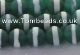 CAG8712 15.5 inches 10mm round matte tibetan agate gemstone beads