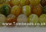 CAG9165 15.5 inches 10mm round line agate beads wholesale