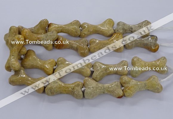 CAG9537 15.5 inches 22*40mm - 25*45mm bone chrysanthemum agate beads