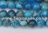 CAG9932 15.5 inches 6mm round blue crazy lace agate beads