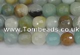 CAM1459 15.5 inches 6mm faceted round amazonite beads wholesale