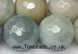 CAM1753 15 inches 12mm faceted round AB-color amazonite beads