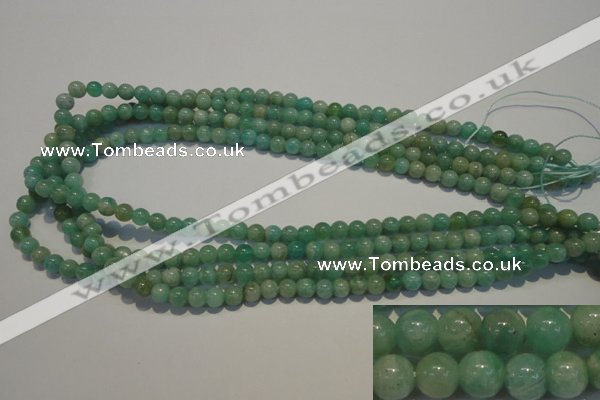 CAM802 15.5 inches 6mm round Brazilian amazonite beads wholesale