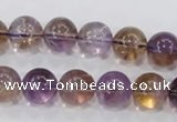 CAN05 15.5 inches 14mm round natural ametrine gemstone beads