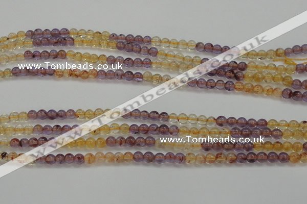 CAN101 15.5 inches 4mm round ametrine beads wholesale