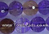 CAN226 15.5 inches 9mm faceted round ametrine beads wholesale