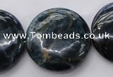 CAP348 15.5 inches 30mm flat round natural apatite gemstone beads