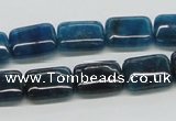 CAP69 15.5 inches 10*14mm rectangle dyed apatite gemstone beads