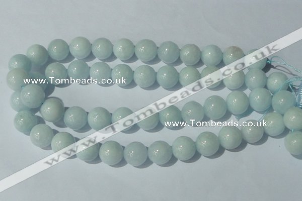 CAQ206 15.5 inches 16mm round natural aquamarine beads wholesale