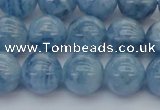 CAQ546 15.5 inches 10mm round AAAA grade natural aquamarine beads