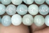 CAQ841 15.5 inches 6mm round aquamarine beads wholesale