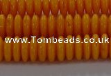 CAR409 15.5 inches 3*8mm rondelle synthetic amber beads wholesale