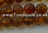 CAR527 15.5 inches 7mm - 8mm round natural amber beads wholesale